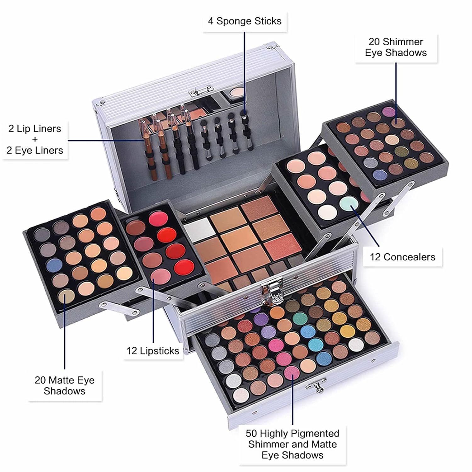 Set Profesional de Maquillaje Beauty Creations